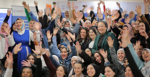 Women at a community day, hosted by Pathfinder's Women's Economic and Social Empowerment Program.